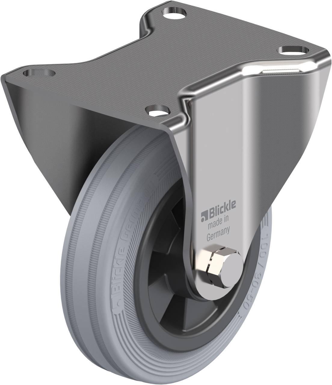 Blickle 306175 BX-VPP 100XR-SG Rolka nieprowadząca Średnica koła: 100 mm Maksymalne obciążenie: 70 kg 1 szt. - obrazek 1