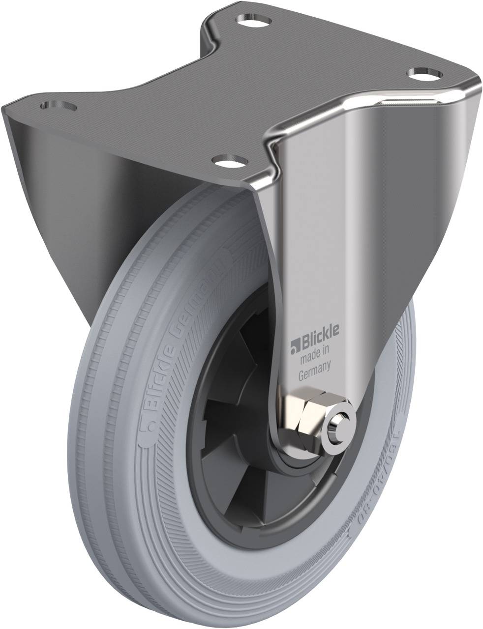 Blickle 104182 BX-VPP 160XR-SG Rolka nieprowadząca Średnica koła: 160 mm Maksymalne obciążenie: 135 kg 1 szt. - obrazek 1