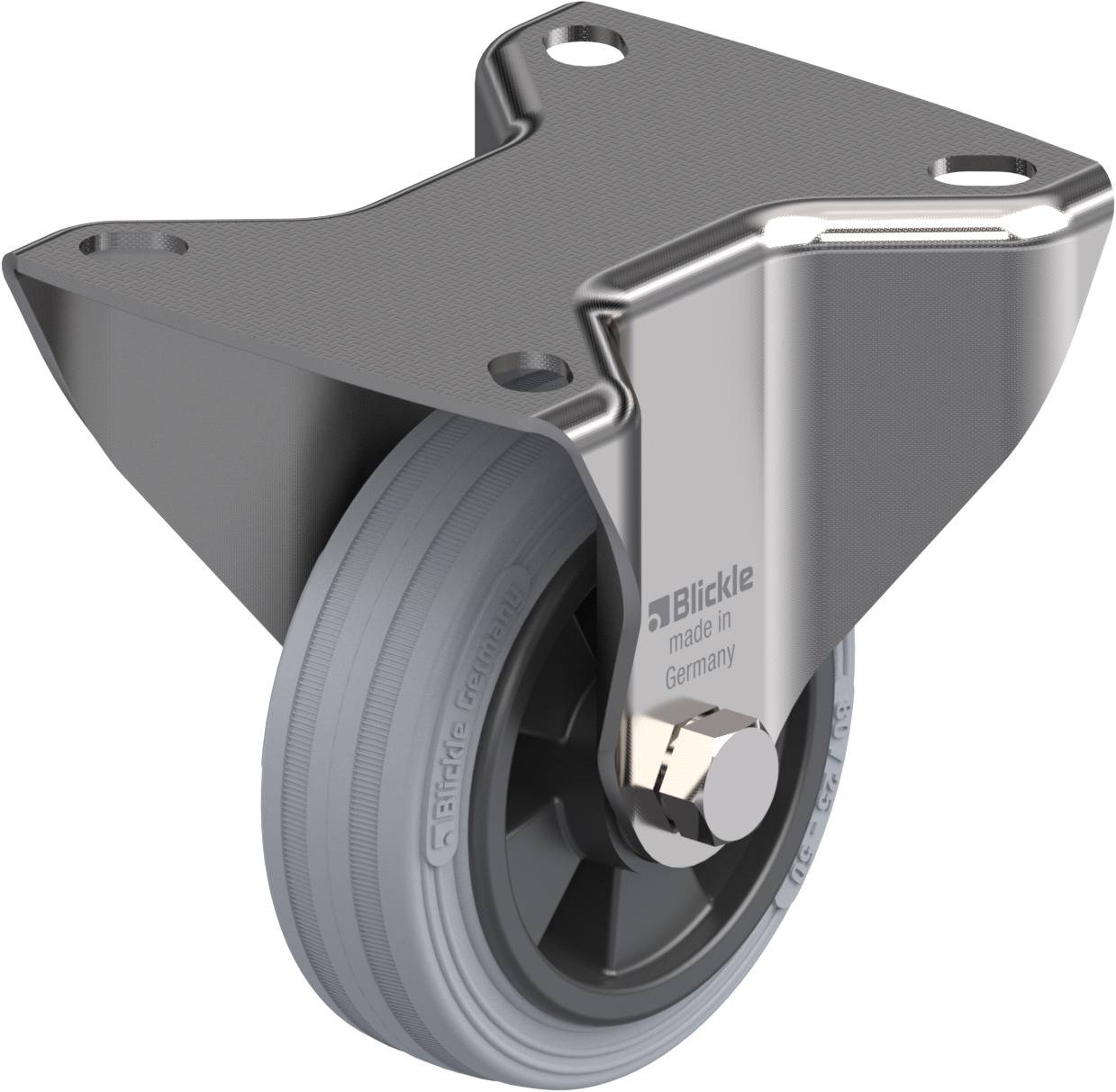 Blickle 269027 BX-VPP 80XR-SG Rolka nieprowadząca Średnica koła: 80 mm Maksymalne obciążenie: 50 kg 1 szt. - obrazek 1