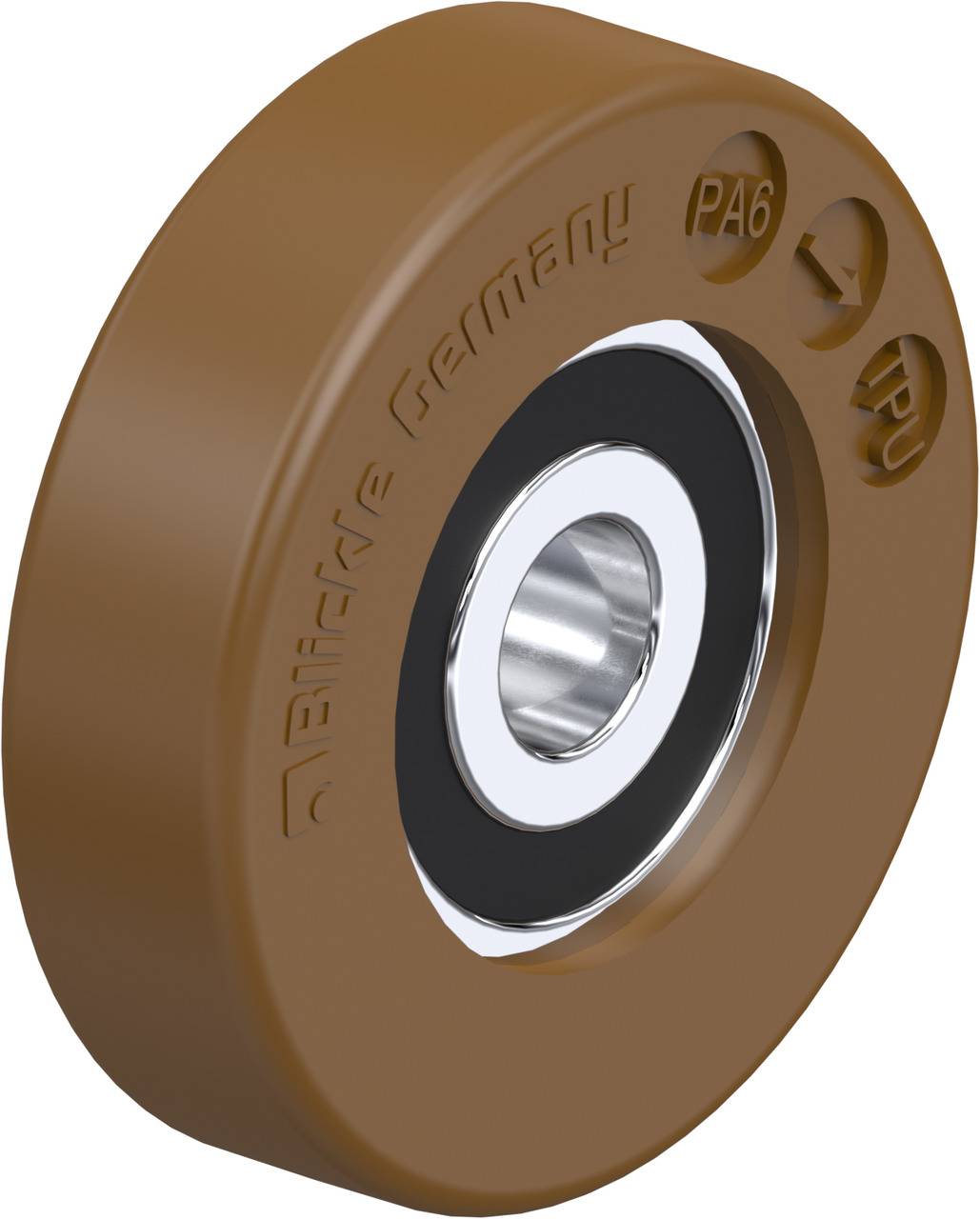 Blickle 760835 FPU 30x8/6-6K Rolka prowadząca Średnica koła: 30 mm Maksymalne obciążenie: 15 kg 1 szt. - obrazek 1