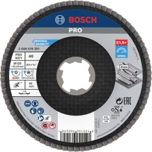 Bosch Accessories 2608619201 Tarcza lamelkowa Średnica 125 mm Wielkość ziarna=40 1 szt. Bosch Accessories 2608619201 Tarcza lamelkowa Średnica 125 mm Wielkość ziarna=40 1 szt.