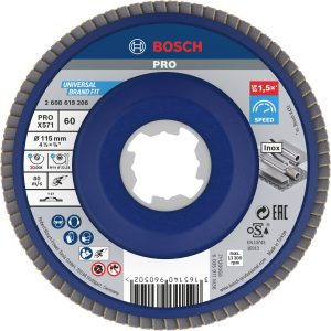 Bosch Accessories 2608619206 Tarcza lamelkowa Średnica 115 mm Wielkość ziarna=60 1 szt. Bosch Accessories 2608619206 Tarcza lamelkowa Średnica 115 mm Wielkość ziarna=60 1 szt.