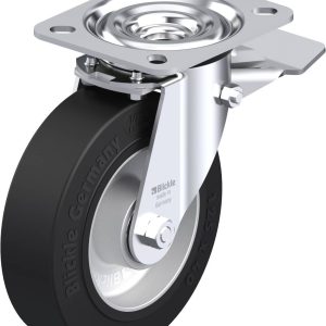 Blickle 299867 L-ALEV 125K-ST Kółko skrętne z hamulcem Średnica koła: 125 mm Maksymalne obciążenie: 250 kg 1 szt.