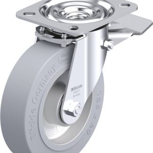 Blickle 294215 L-ALEV 125K-ST-SG Kółko skrętne z hamulcem Średnica koła: 125 mm Maksymalne obciążenie: 250 kg 1 szt.