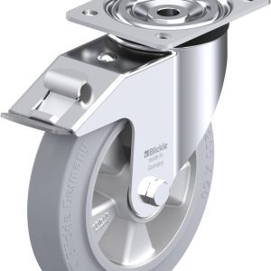 Blickle 613133 L-ALEV 200K-FI-SG Kółko skrętne z hamulcem Średnica koła: 200 mm Maksymalne obciążenie: 400 kg 1 szt. Blickle 613133 L-ALEV 200K-FI-SG Kółko skrętne z hamulcem Średnica koła: 200 mm Maksymalne obciążenie: 400 kg 1 szt.