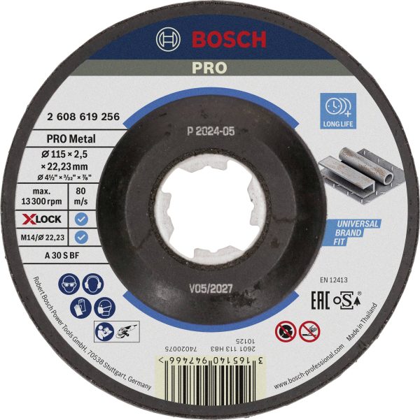 Tarcza tnąca wygięta Bosch Accessories 2608619256 2608619256 115 mm 1 szt.