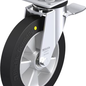 Blickle 739831 L-ALEV 250K-3-ST-EL Kółko skrętne z hamulcem Średnica koła: 250 mm Maksymalne obciążenie: 500 kg 1 szt.