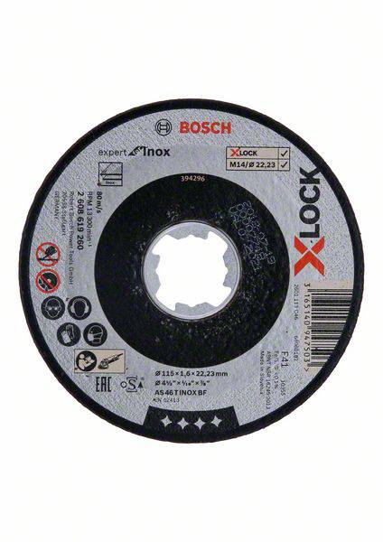 Tarcza tnąca prosta Bosch Accessories Bosch Expert for INOX AS 46 T INOX BF – Schneidscheibe 2608619260 115 mm 1 szt.