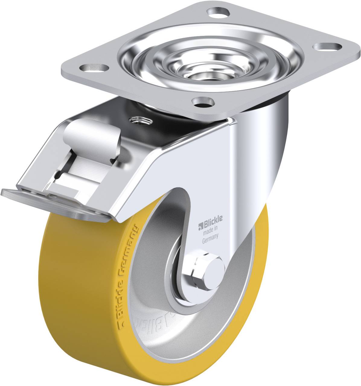 Blickle 299453 L-ALTH 100K-FI Kółko skrętne z hamulcem Średnica koła: 100 mm Maksymalne obciążenie: 250 kg 1 szt. - obrazek 1