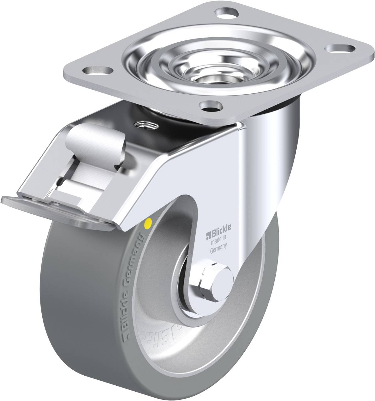 Blickle 643742 L-ALTH 100K-FI-AS Kółko skrętne z hamulcem Średnica koła: 100 mm Maksymalne obciążenie: 250 kg 1 szt. - obrazek 1
