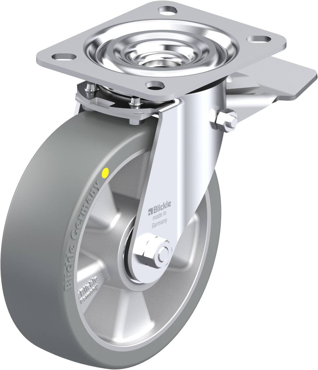 Blickle 743964 L-ALTH 125K-ST-AS Kółko skrętne z hamulcem Średnica koła: 125 mm Maksymalne obciążenie: 250 kg 1 szt. - obrazek 1