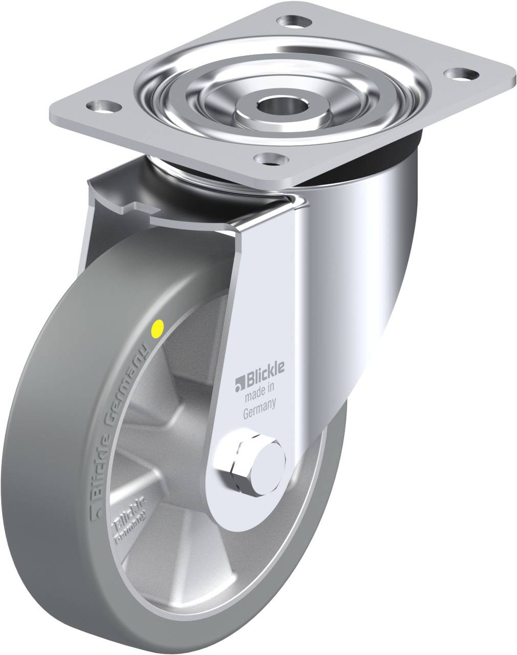 Blickle 852476 L-ALTH 151K-AS Kółko skrętne Średnica koła: 150 mm Maksymalne obciążenie: 400 kg 1 szt. - obrazek 1