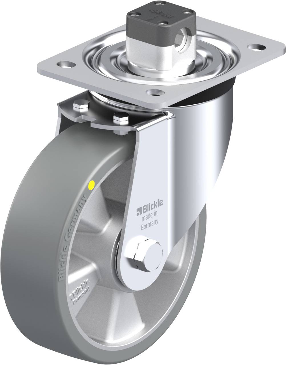 Blickle 852478 L-ALTH 160K-CS11-AS Kółko skrętne z hamulcem Średnica koła: 160 mm Maksymalne obciążenie: 400 kg 1 szt. - obrazek 1