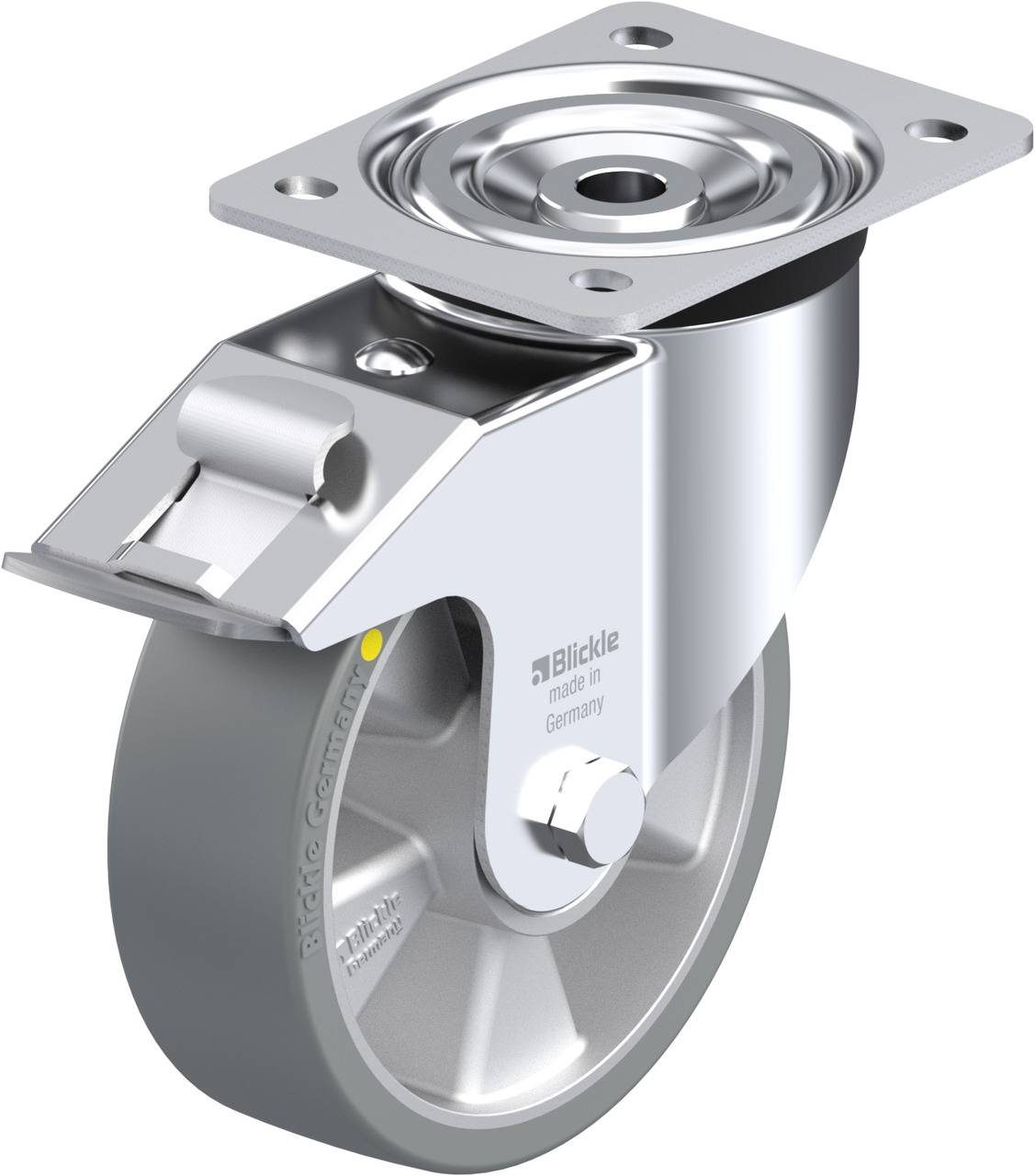 Blickle 646935 L-ALTH 160K-FI-AS Kółko skrętne z hamulcem Średnica koła: 160 mm Maksymalne obciążenie: 400 kg 1 szt. - obrazek 1