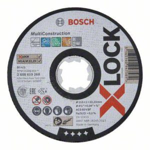 Tarcza tnąca prosta Bosch Accessories X-LOCK Trennscheibe 115x1x22,23mm Rap.Multi gerade ACS 60 V BF 2608619268 115 mm 1