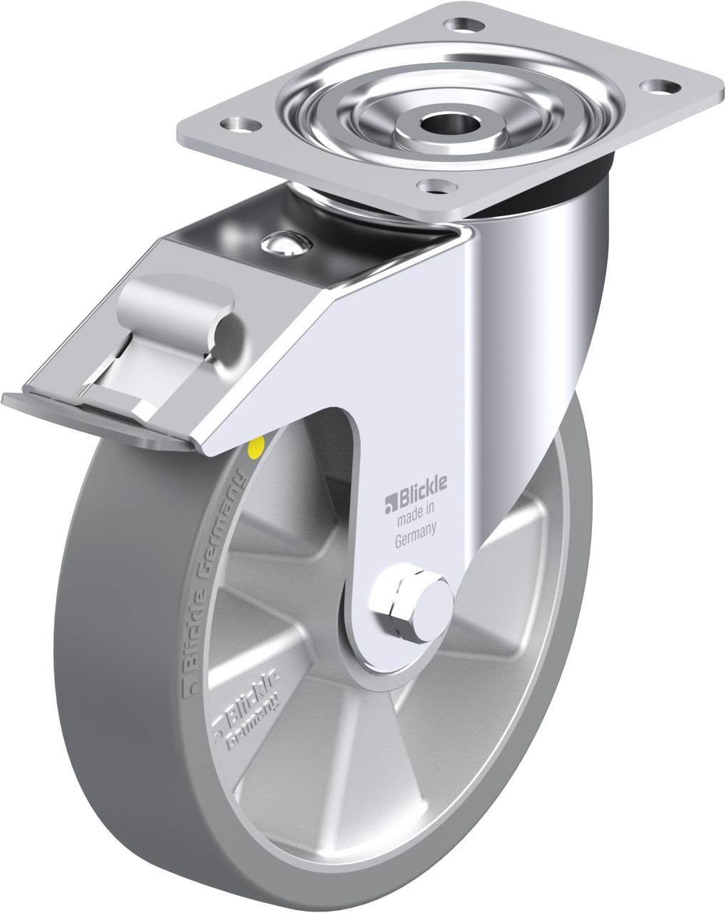 Blickle 633164 L-ALTH 200K-FI-AS Kółko skrętne z hamulcem Średnica koła: 200 mm Maksymalne obciążenie: 400 kg 1 szt. - obrazek 1