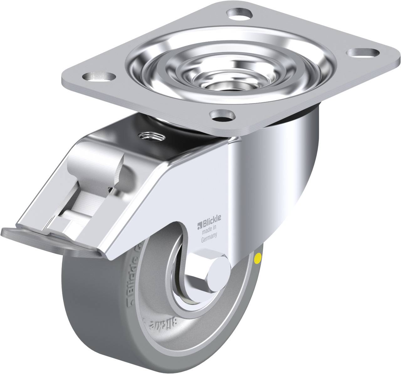 Blickle 661132 L-ALTH 80K-FI-AS Kółko skrętne z hamulcem Średnica koła: 80 mm Maksymalne obciążenie: 200 kg 1 szt. - obrazek 1