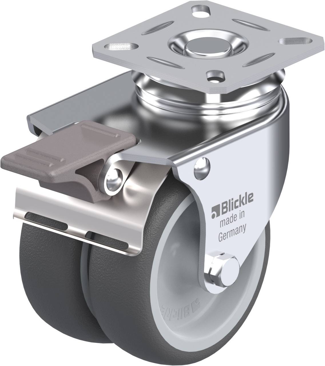 Blickle 757035 LDA-PATH 75G-FI Podwójny zestaw kołowy Średnica koła: 75 mm Maksymalne obciążenie: 100 kg 1 szt. - obrazek 1