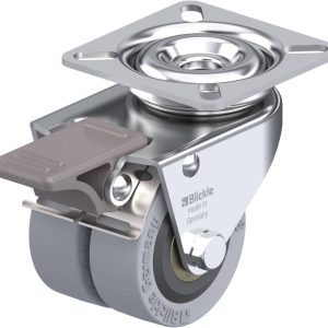 Blickle 278481 LDA-VPA 50K-FI Podwójny zestaw kołowy Średnica koła: 50 mm Maksymalne obciążenie: 80 kg 1 szt.