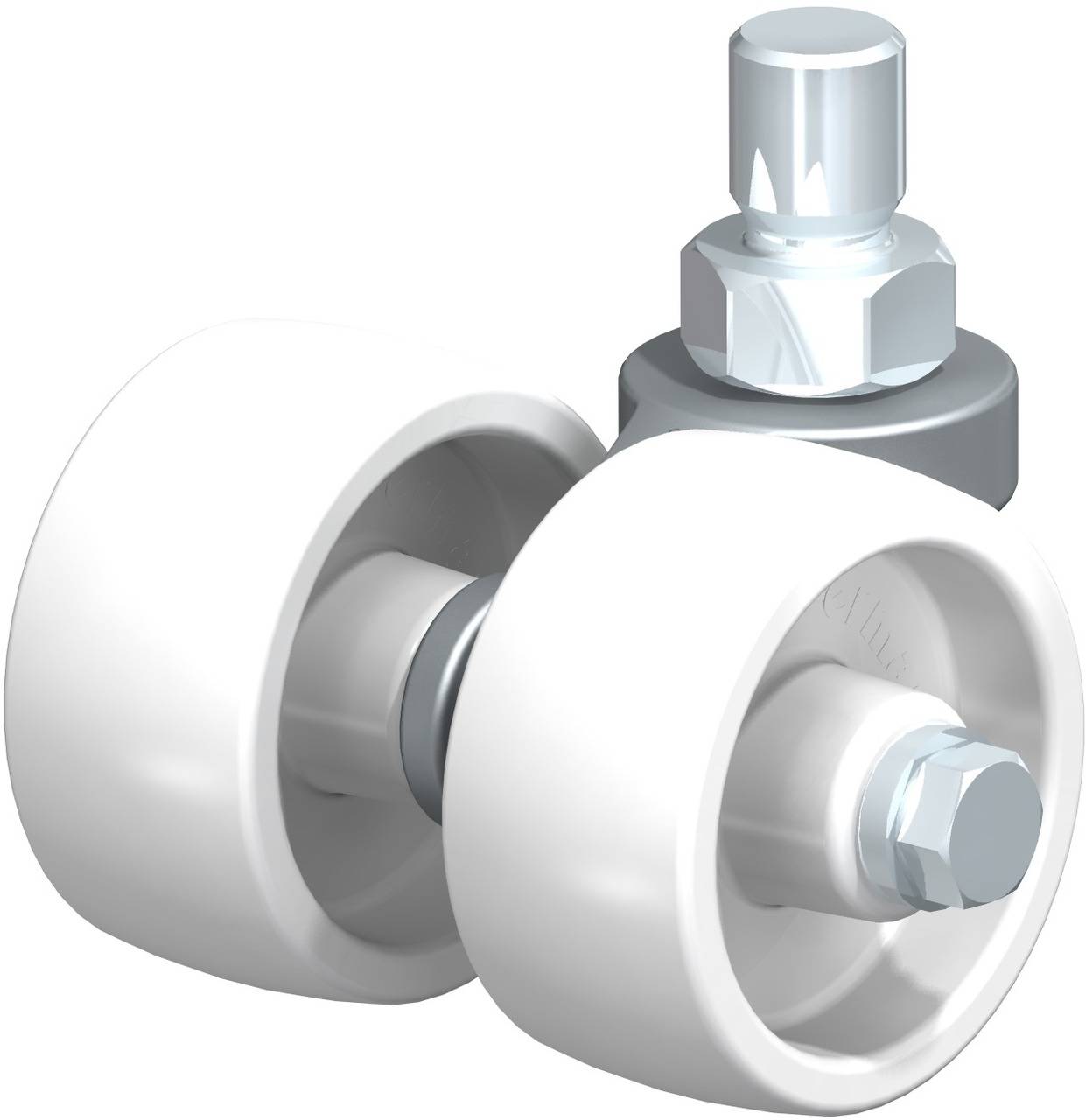 Blickle 839205 LD-PO 60G Podwójny zestaw kołowy Średnica koła: 60 mm Maksymalne obciążenie: 250 kg 1 szt. - obrazek 1
