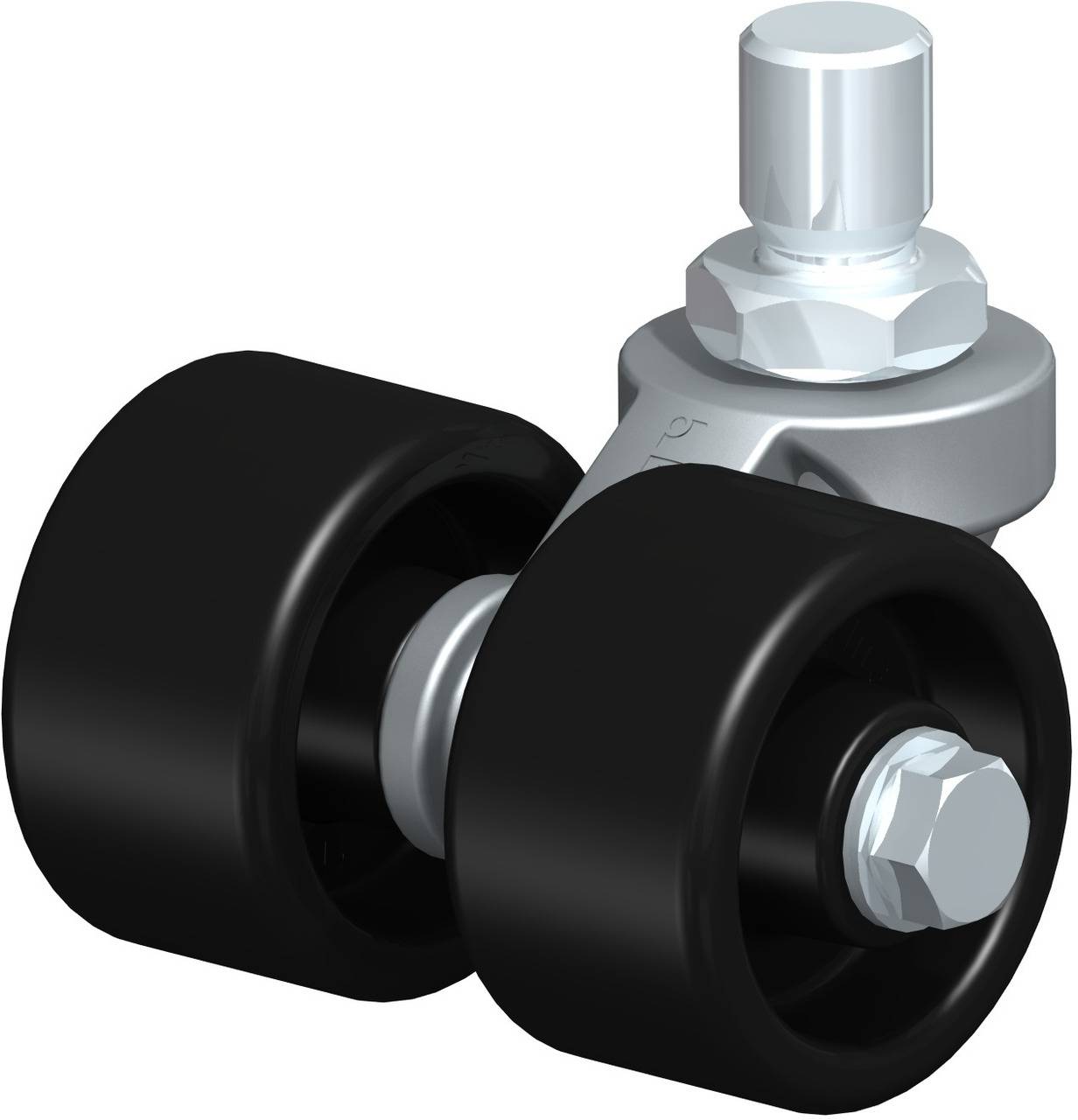 Blickle 845276 LD-POA 52G Podwójny zestaw kołowy Średnica koła: 50 mm Maksymalne obciążenie: 210 kg 1 szt. - obrazek 1