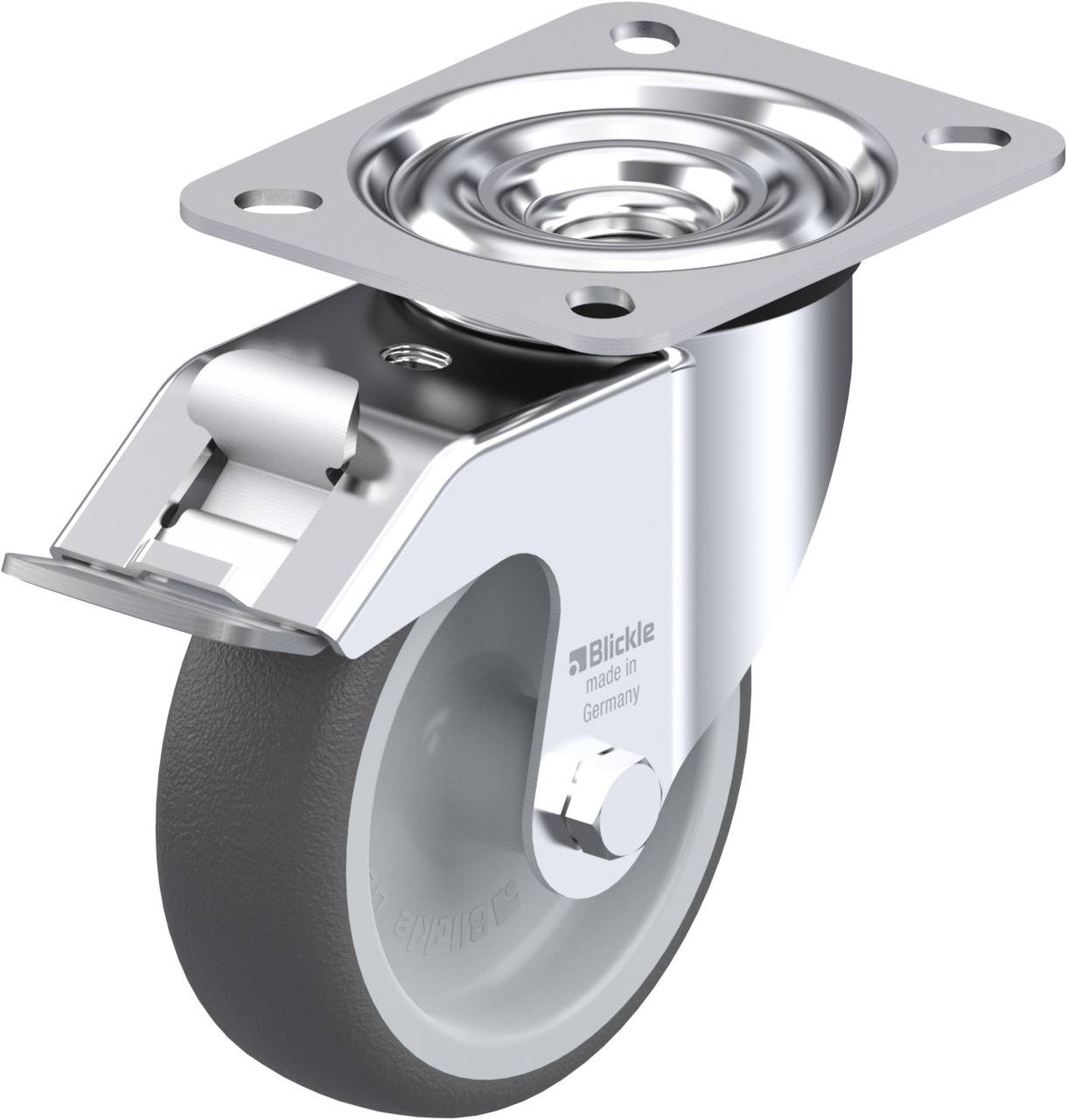 Blickle 846978 LE-PATH 100G-FI Kółko skrętne z hamulcem Średnica koła: 100 mm Maksymalne obciążenie: 150 kg 1 szt. - obrazek 1