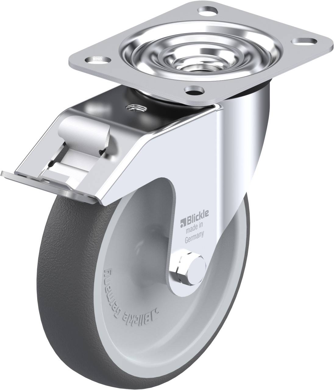 Blickle 846980 LE-PATH 125G-FI Kółko skrętne z hamulcem Średnica koła: 125 mm Maksymalne obciążenie: 150 kg 1 szt. - obrazek 1