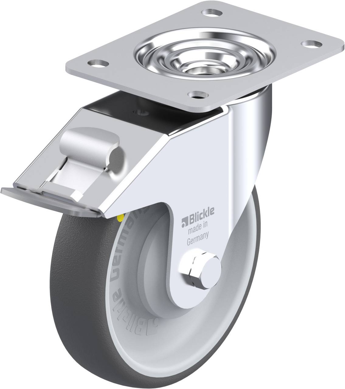 Blickle 852158 LE-PATH 160KA-FI-ELS Kółko skrętne z hamulcem Średnica koła: 160 mm Maksymalne obciążenie: 260 kg 1 szt. - obrazek 1