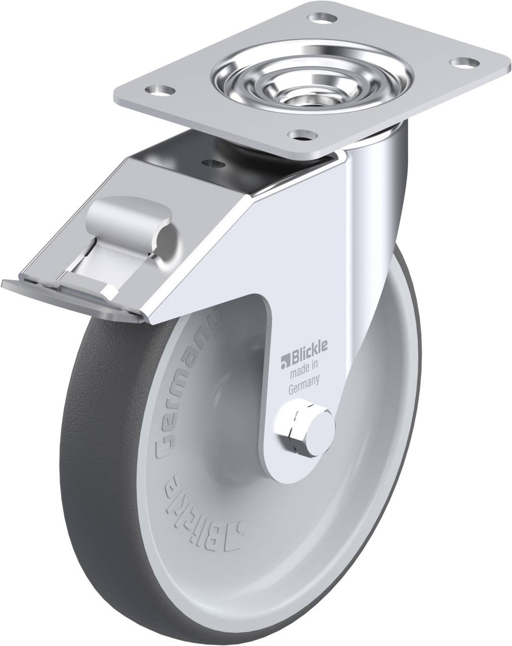 Blickle 846990 LE-PATH 200R-FI Kółko skrętne z hamulcem Średnica koła: 200 mm Maksymalne obciążenie: 300 kg 1 szt. - obrazek 1