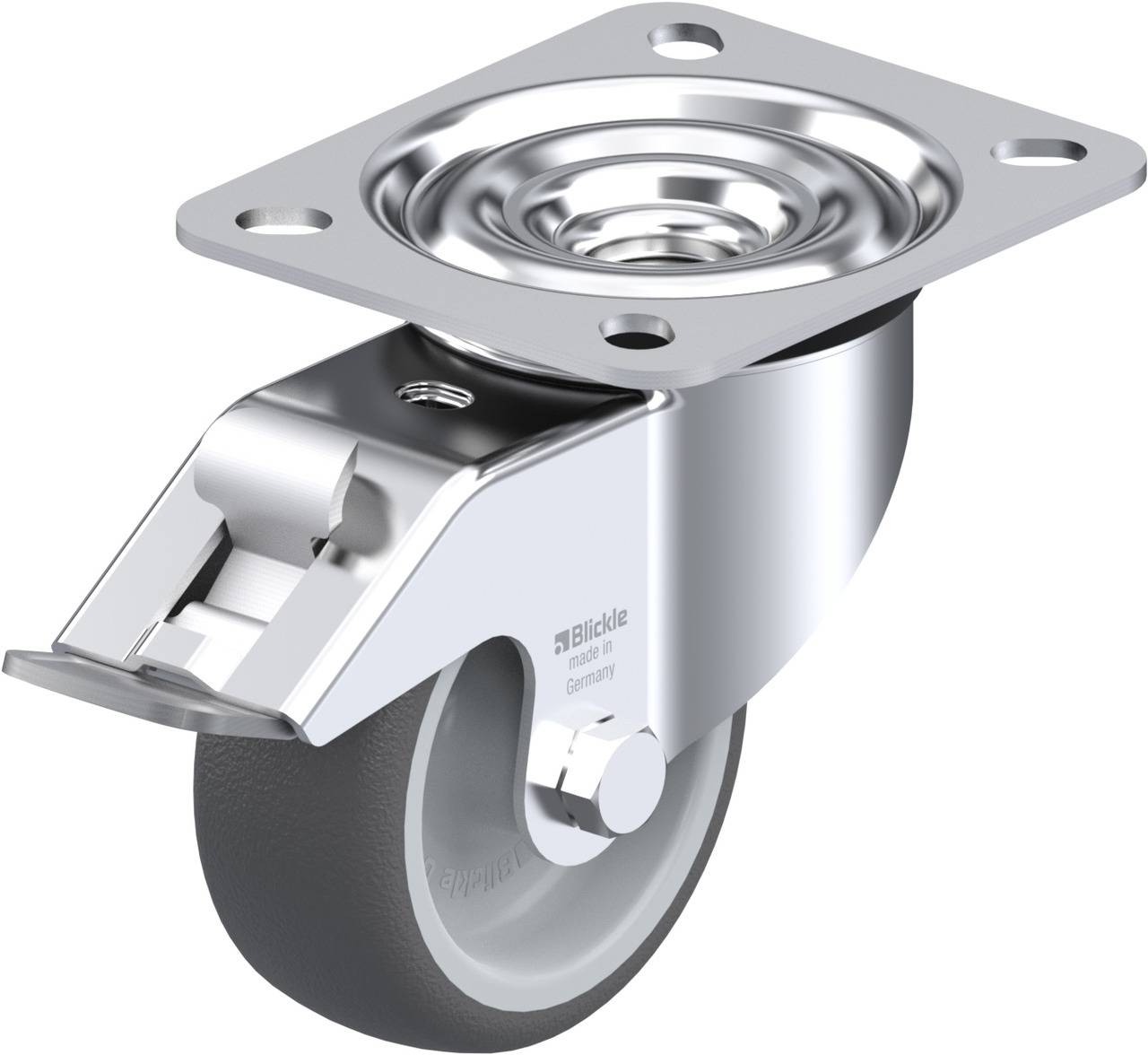 Blickle 480087 LE-PATH 80G-FI Kółko skrętne z hamulcem Średnica koła: 80 mm Maksymalne obciążenie: 150 kg 1 szt. - obrazek 1