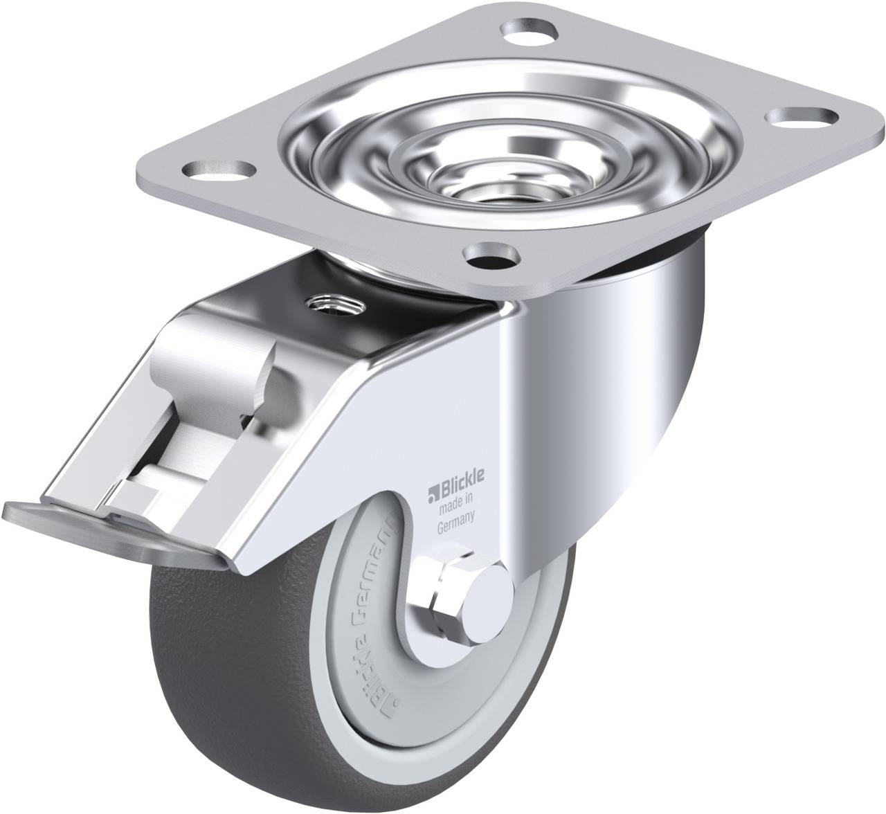 Blickle 754483 LE-PATH 80KF-FI Kółko skrętne z hamulcem Średnica koła: 80 mm Maksymalne obciążenie: 150 kg 1 szt. - obrazek 1