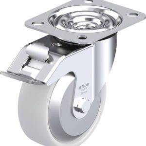 Blickle 638437 LE-PO 100G-FI-FA Kółko skrętne z hamulcem Średnica koła: 100 mm Maksymalne obciążenie: 150 kg 1 szt. Blickle 638437 LE-PO 100G-FI-FA Kółko skrętne z hamulcem Średnica koła: 100 mm Maksymalne obciążenie: 150 kg 1 szt.