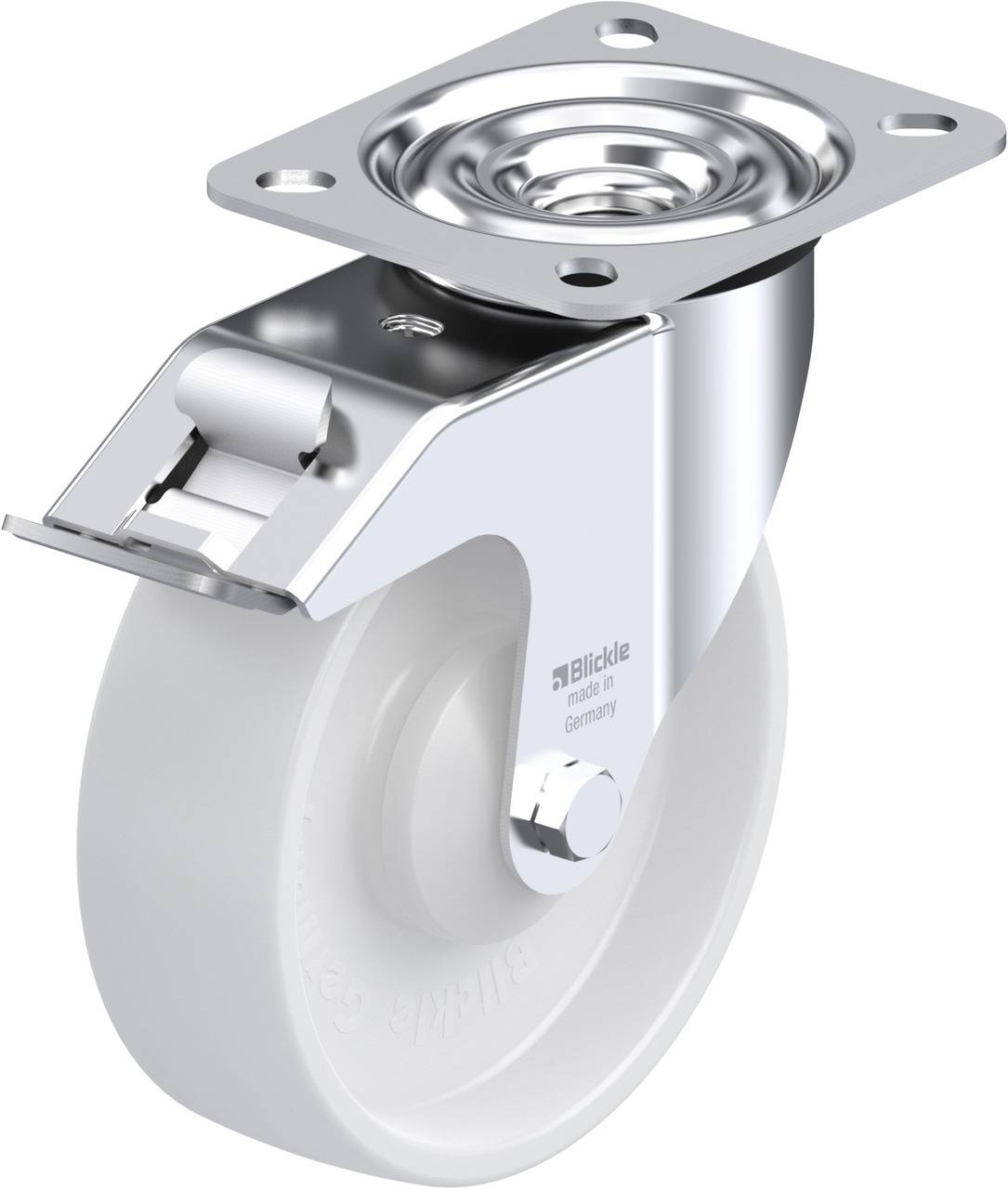 Blickle 585513 LE-PO 125KA-FI Kółko skrętne z hamulcem Średnica koła: 125 mm Maksymalne obciążenie: 150 kg 1 szt. - obrazek 1