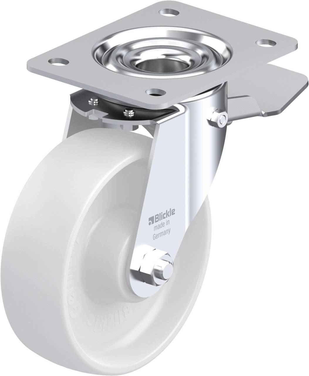 Blickle 315408 LE-PO 150R-ST Kółko skrętne z hamulcem Średnica koła: 150 mm Maksymalne obciążenie: 300 kg 1 szt. - obrazek 1
