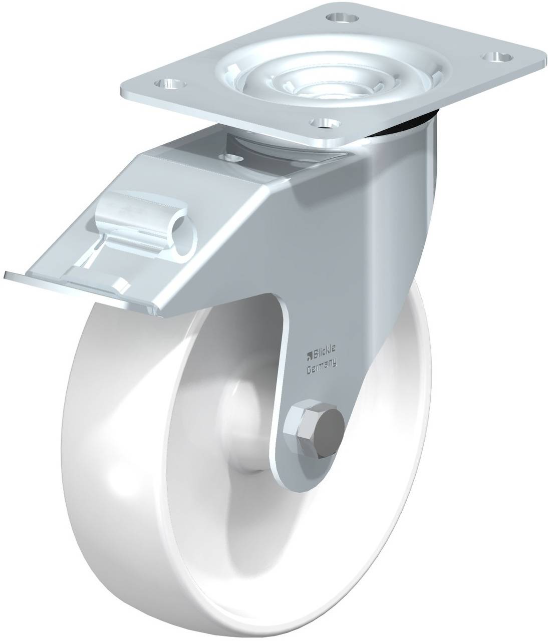 Blickle 579938 LE-PO 175R-FI Kółko skrętne z hamulcem Średnica koła: 175 mm Maksymalne obciążenie: 300 kg 1 szt. - obrazek 1