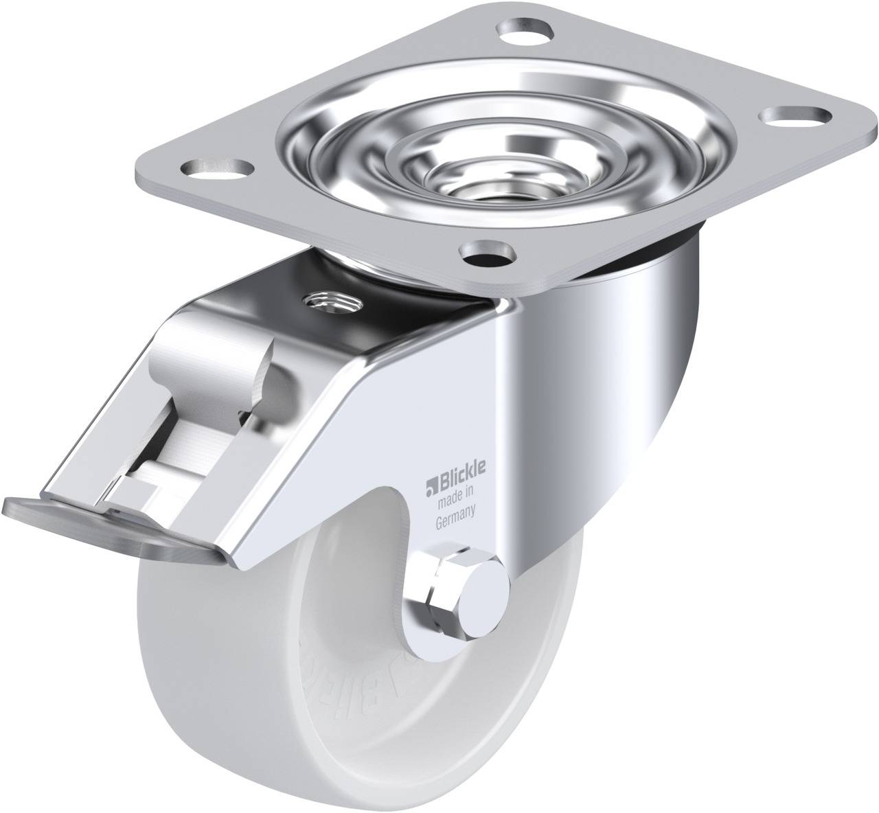 Blickle 603142 LE-PO 80G-FI Kółko skrętne z hamulcem Średnica koła: 80 mm Maksymalne obciążenie: 150 kg 1 szt. - obrazek 1