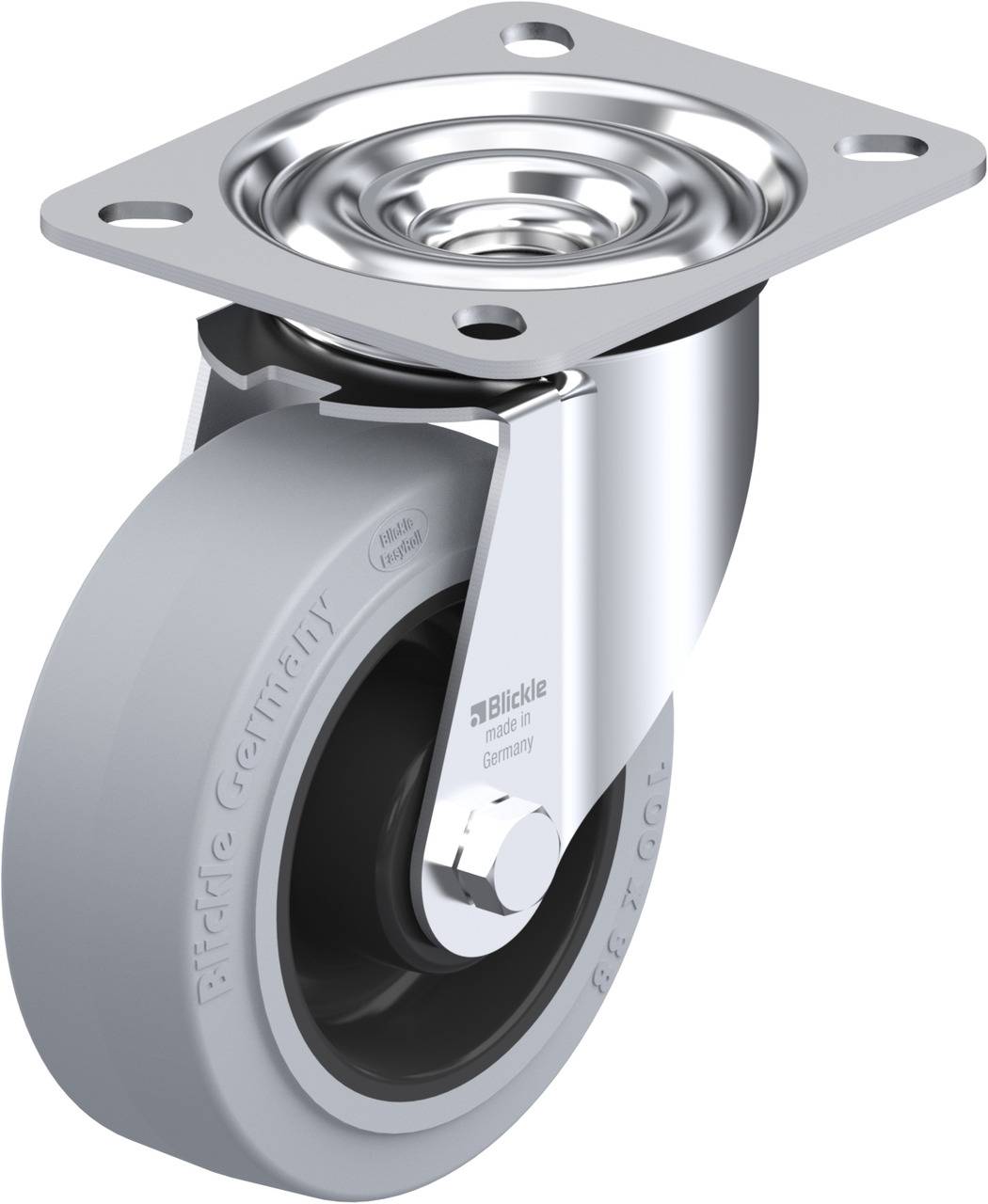 Blickle 313395 LE-POEV 100R-SG Kółko skrętne Średnica koła: 100 mm Maksymalne obciążenie: 150 kg 1 szt. - obrazek 1