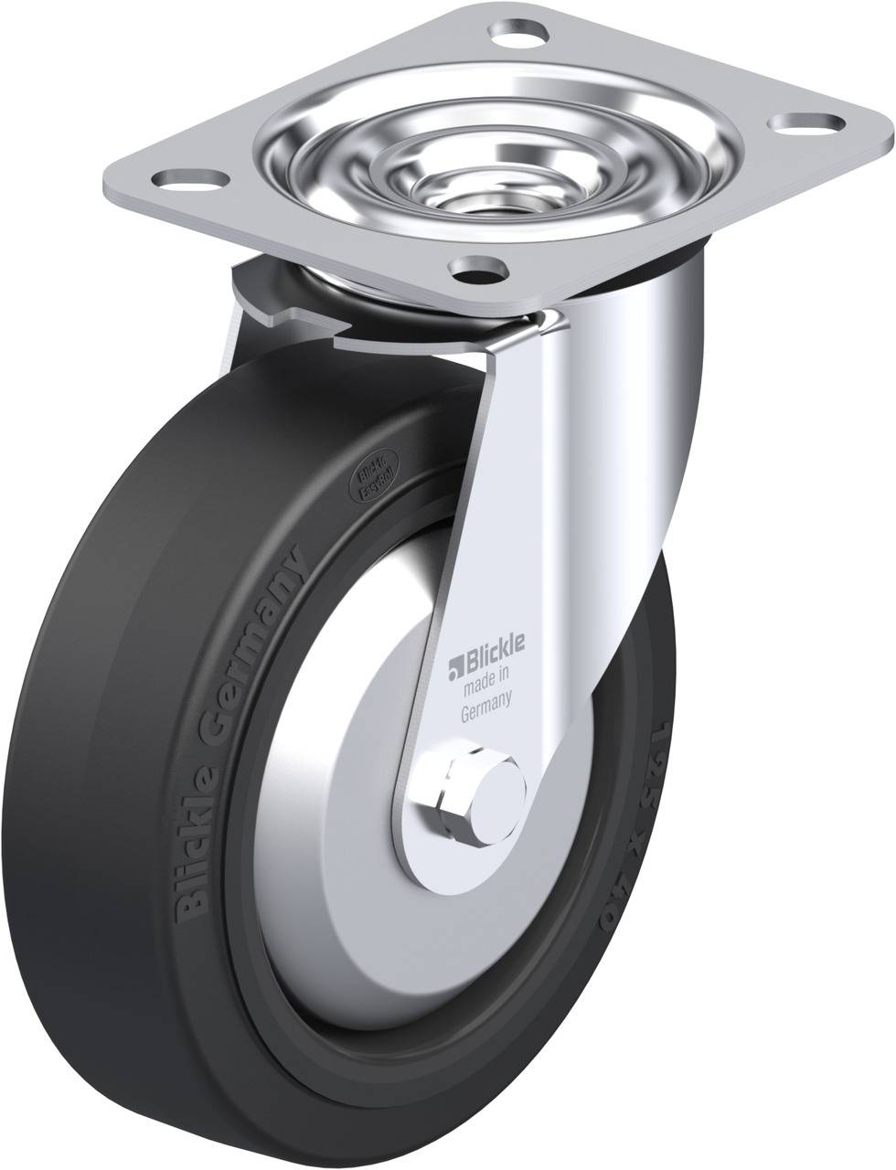 Blickle 850117 LE-POEV 125G-FA Kółko skrętne Średnica koła: 125 mm Maksymalne obciążenie: 150 kg 1 szt. - obrazek 1