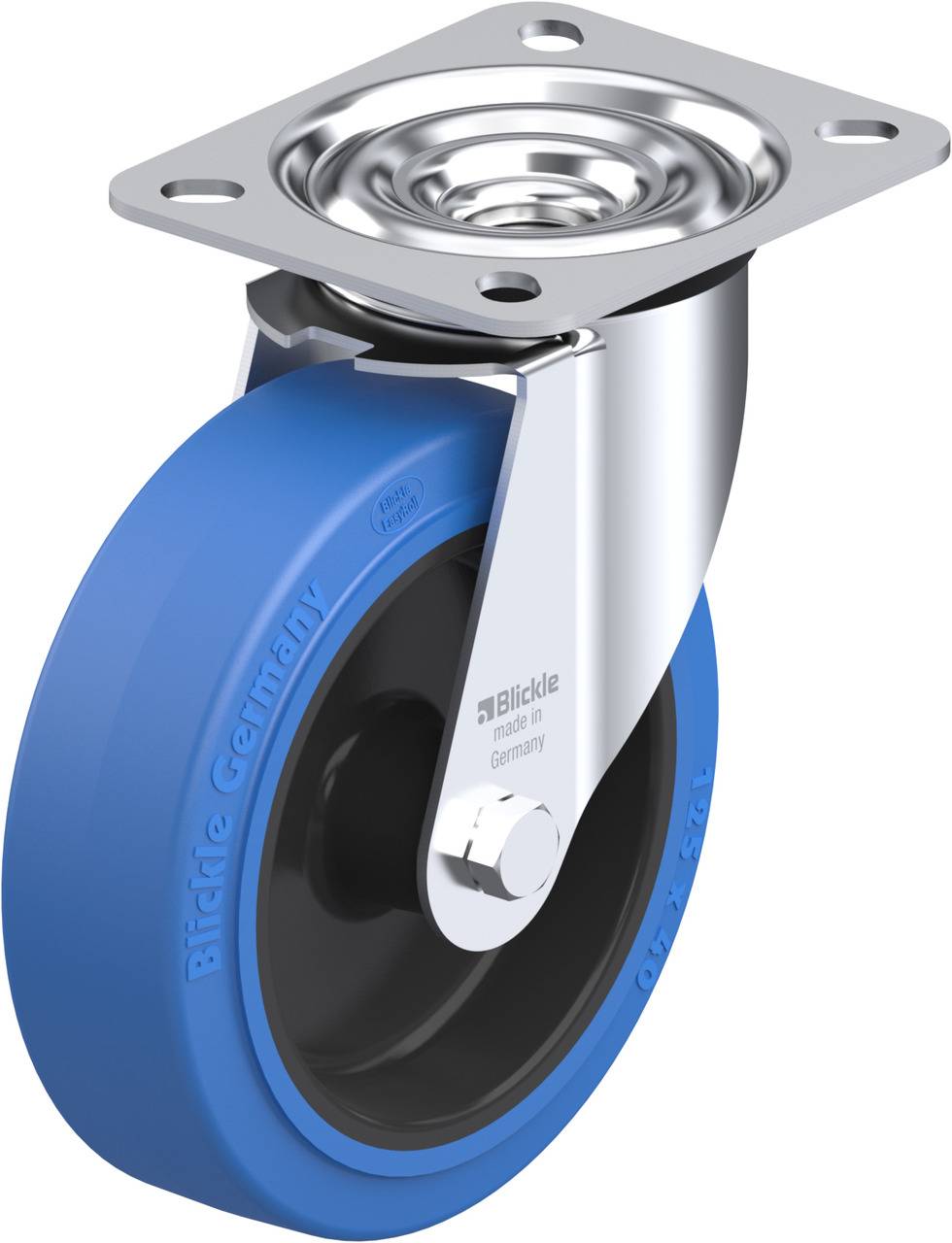 Blickle 850114 LE-POEV 125G-SB Kółko skrętne Średnica koła: 125 mm Maksymalne obciążenie: 150 kg 1 szt. - obrazek 1