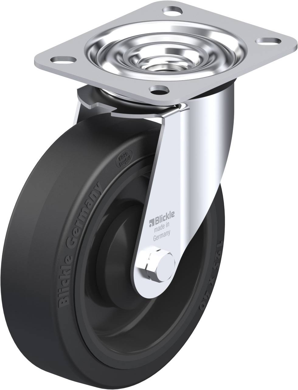 Blickle 577353 LE-POEV 125KA Kółko skrętne Średnica koła: 125 mm Maksymalne obciążenie: 150 kg 1 szt. - obrazek 1