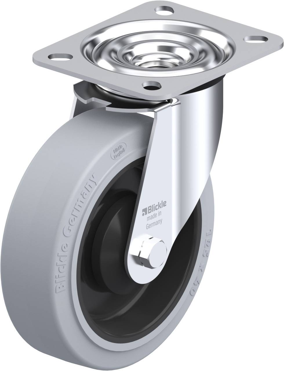 Blickle 615245 LE-POEV 125KA-SG Kółko skrętne Średnica koła: 125 mm Maksymalne obciążenie: 150 kg 1 szt. - obrazek 1