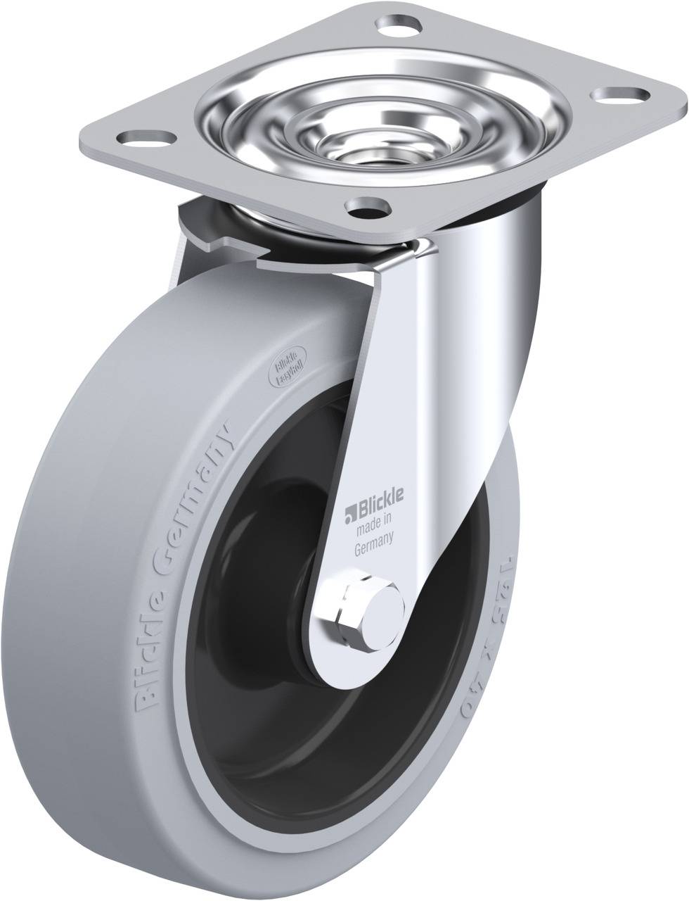 Blickle 751297 LE-POEV 125XR-SG Kółko skrętne Średnica koła: 125 mm Maksymalne obciążenie: 150 kg 1 szt. - obrazek 1