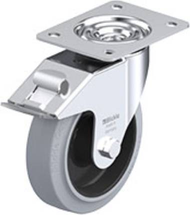 Blickle 387522 LE-POEV 160R-FI-SG Kółko skrętne z hamulcem Średnica koła: 160 mm Maksymalne obciążenie: 300 kg 1 szt. - obrazek 1