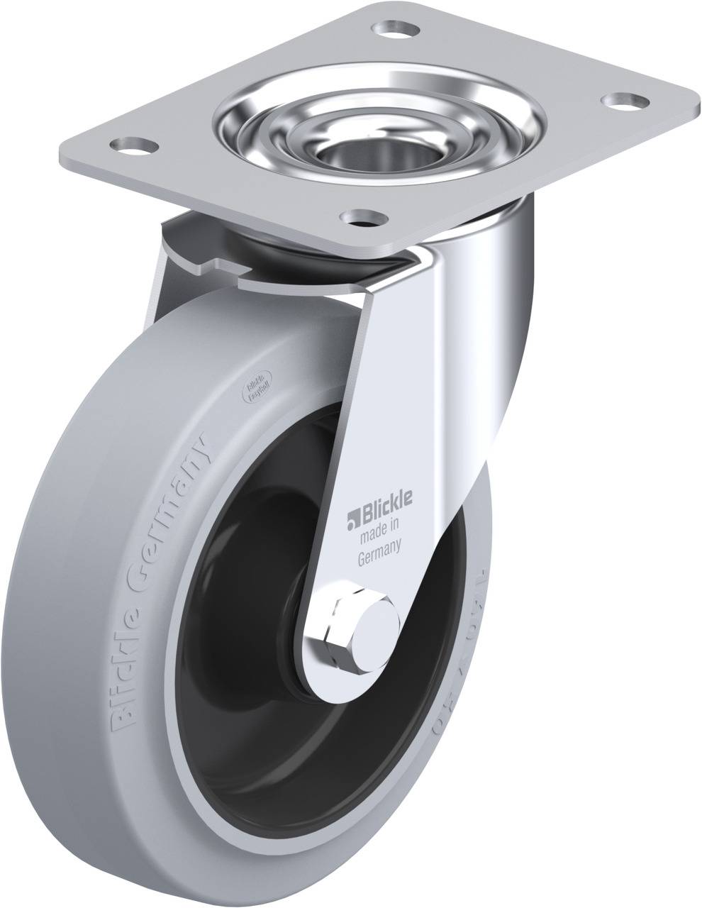 Blickle 387514 LE-POEV 160R-SG Kółko skrętne Średnica koła: 160 mm Maksymalne obciążenie: 300 kg 1 szt. - obrazek 1