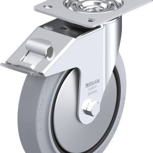 Blickle 749656 LE-POEV 200R-FI-SG-FA Kółko skrętne z hamulcem Średnica koła: 200 mm Maksymalne obciążenie: 300 kg 1 szt.