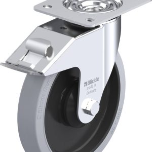 Blickle 850260 LE-POEV 201KA-FI-SG Kółko skrętne z hamulcem Średnica koła: 200 mm Maksymalne obciążenie: 300 kg 1 szt.