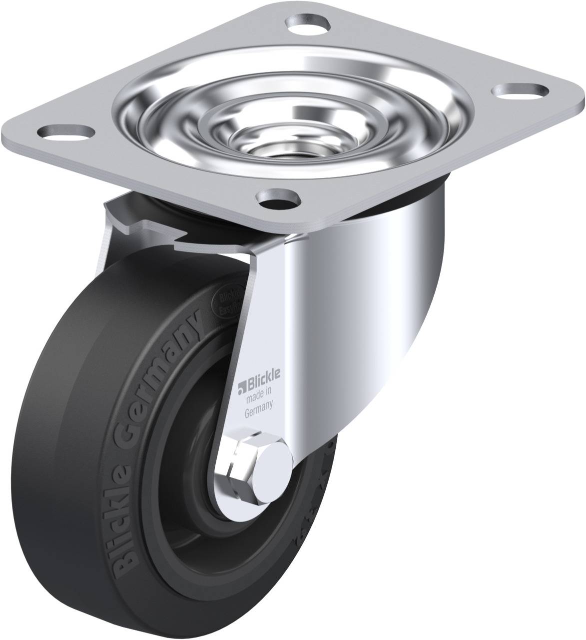 Blickle 850064 LE-POEV 80XR Kółko skrętne Średnica koła: 80 mm Maksymalne obciążenie: 140 kg 1 szt. - obrazek 1
