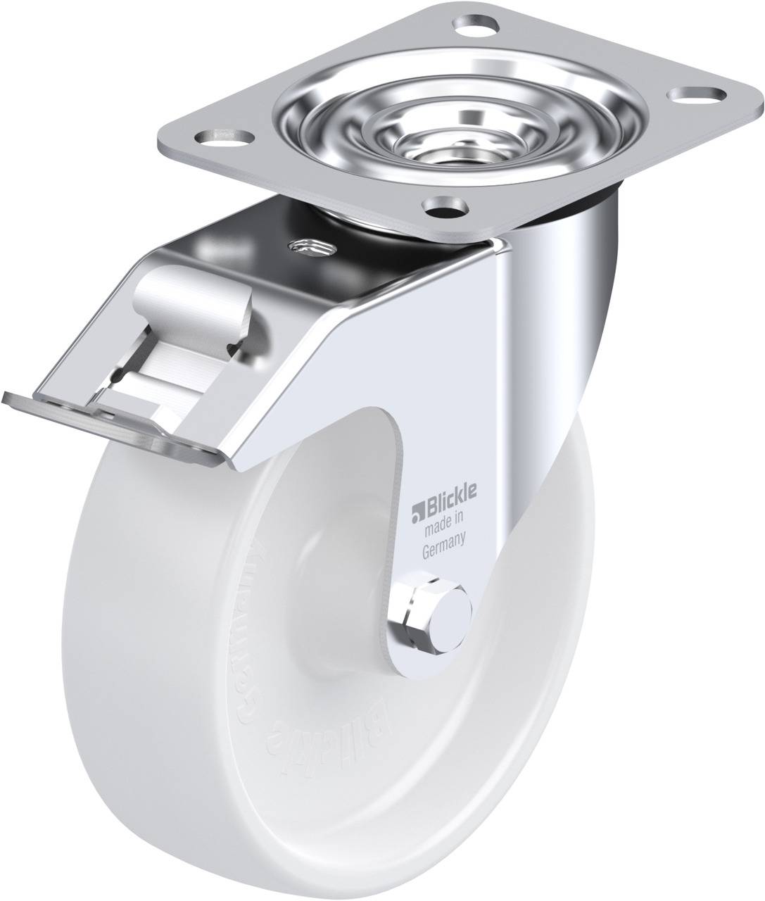 Blickle 365890 LE-PPN 125G-FI Kółko skrętne z hamulcem Średnica koła: 125 mm Maksymalne obciążenie: 150 kg 1 szt. - obrazek 1