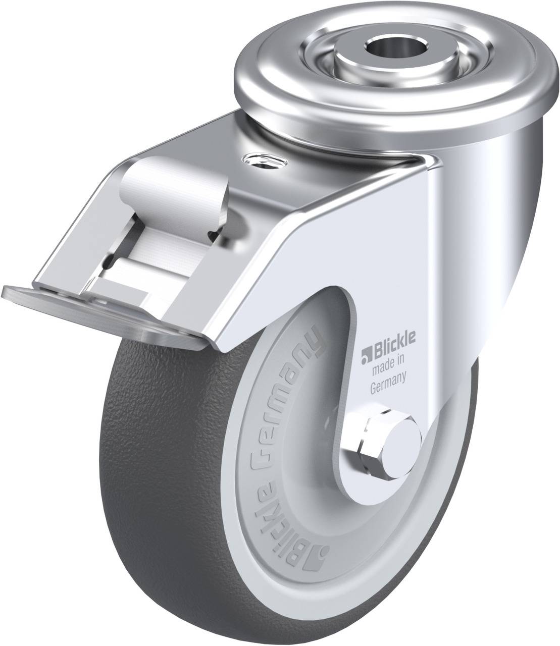 Blickle 754486 LER-PATH 100KF-FI Kółko skrętne z hamulcem Średnica koła: 100 mm Maksymalne obciążenie: 150 kg 1 szt. - obrazek 1