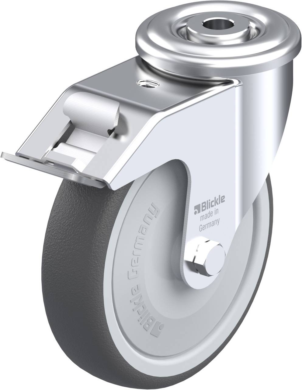 Blickle 754488 LER-PATH 125KF-FI Kółko skrętne z hamulcem Średnica koła: 125 mm Maksymalne obciążenie: 150 kg 1 szt. - obrazek 1